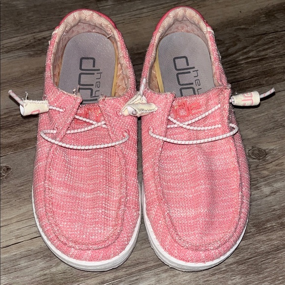 Hey Dude Other - Hey Dude Kids Coral Pink Casual Slip-On Shoes